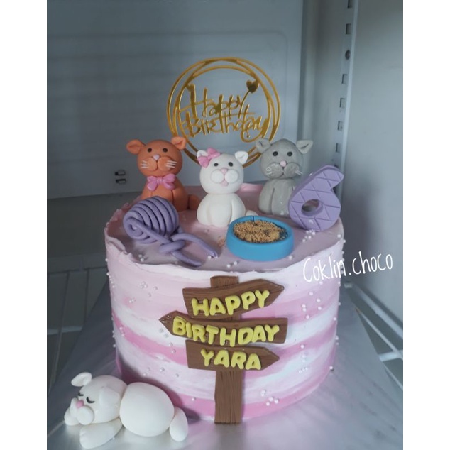Jual KUE ULANG TAHUN KUCING / CAKE BIRTHDAY CAT / KUE ULTAH KUCING ...