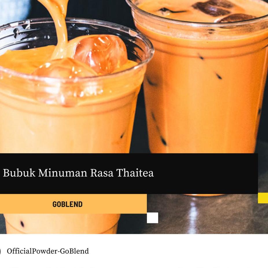 Jual Bubuk Minuman Thai Tea 1 Kg / Thai Tea Powder/ Bubuk rasa Thai Tea ...