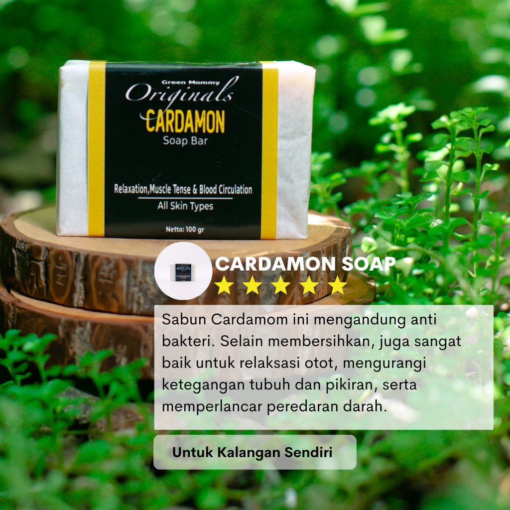 Jual Cardamon Soap Bar Sabun Mandi Anti Bakteri Alami - Relaksasi Otot