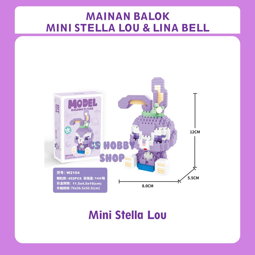 Jual Mainan Balok Susun DIY Anak Stella Lou dan Linna Bell | Shopee ...