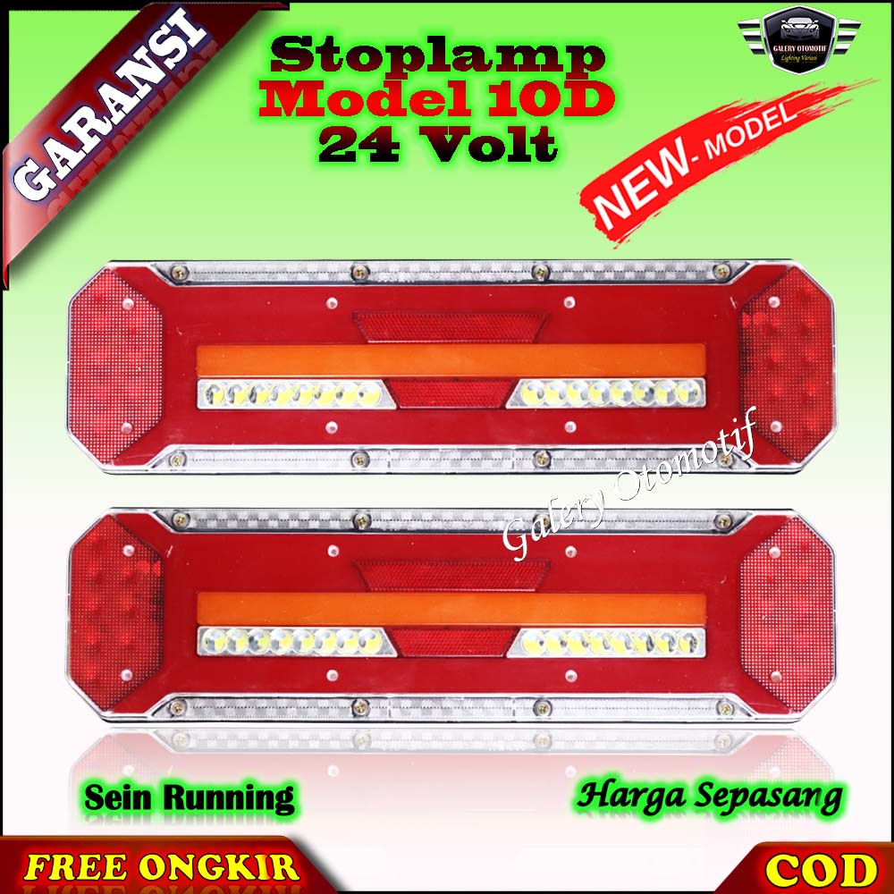 Jual Lampu Variasi Stop Lamp Stoplamp Sein Running Rem Led Belakang Model D Mobil Truk Truck