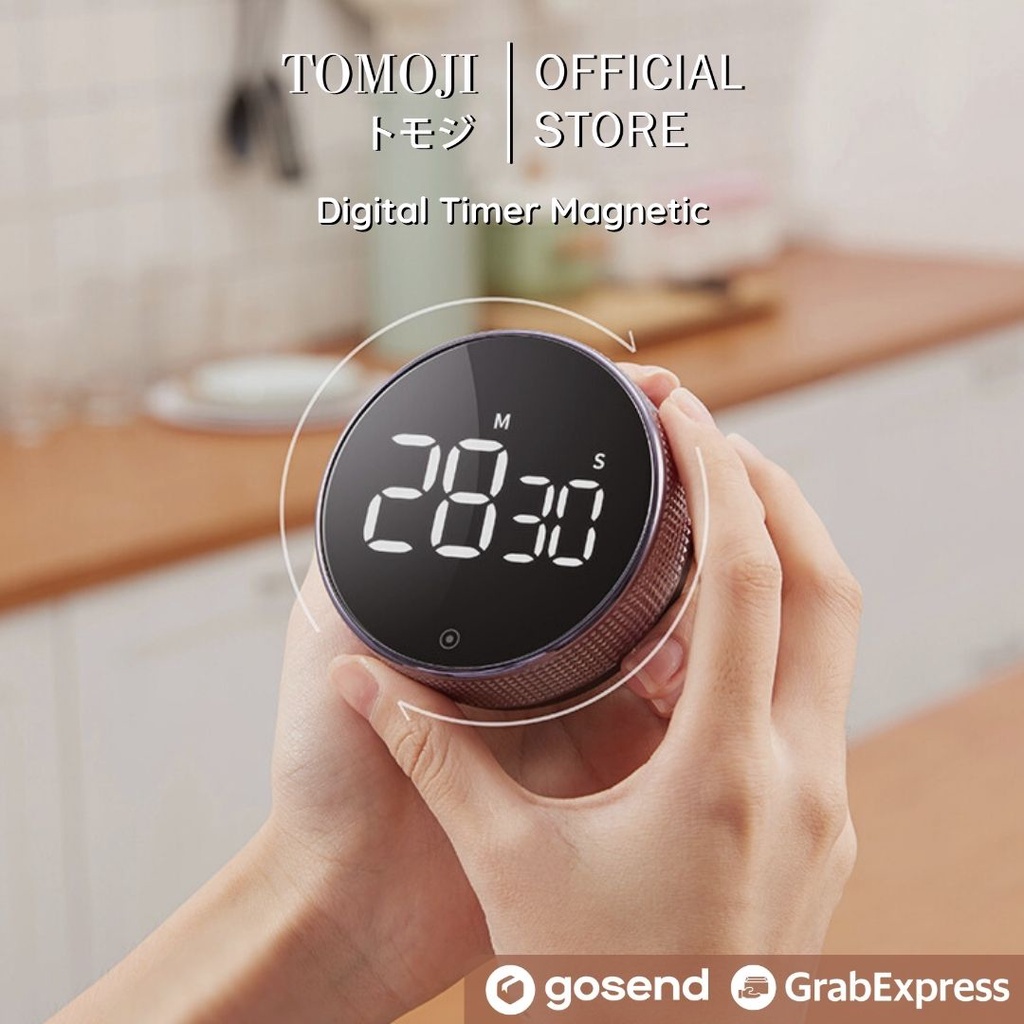 Jual Tomoji Digital Timer - Digital Kitchen Timer - Magnetic Rotation ...