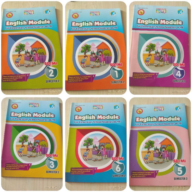 Jual BUKU ENGLISH MODULE SD KLS 1 2 3 4 5 6 SEMESTER 2 | Shopee Indonesia