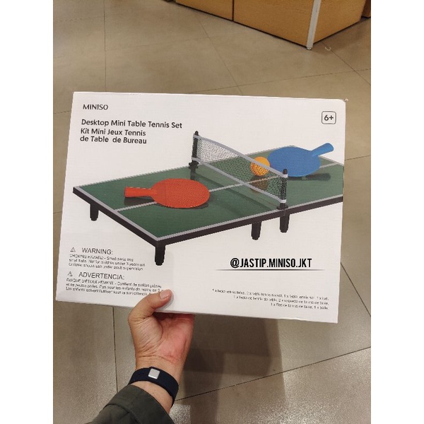 Jual MINISO 🆕 Desktop Mini Table Tennis Set / Ping Pong Set ( 2 Bat
