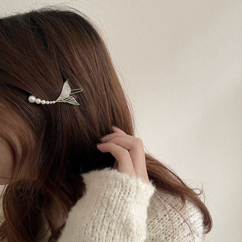Jual Town Shell MERMAID Pearl Korean Hair Claw / Jepitan Rambut Besi ...