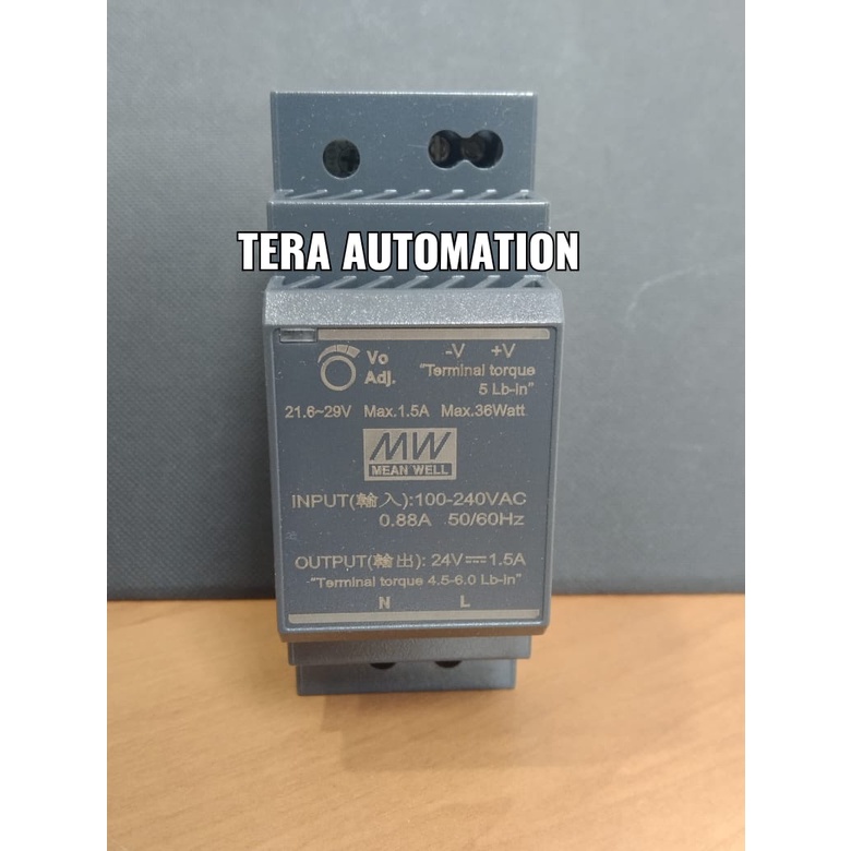 Jual HDR-30-24 HDR 30 24 24V 1.5A HDR Switch DIN Rail Power Supply ...