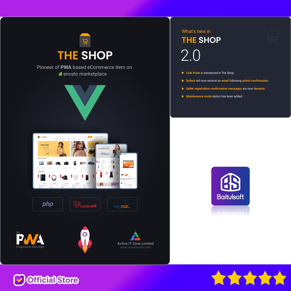 Jual SOURCE CODE APLIKASI THE SHOP - PWA ECOMMERCE CMS | Shopee Indonesia