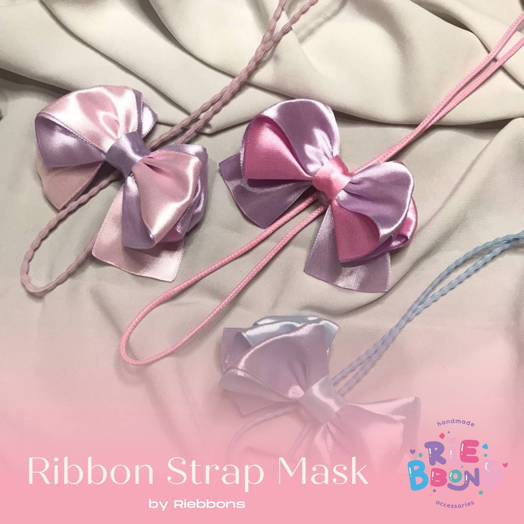 Jual RIBBON STRAP MASK 2IN1/PITA KONEKTOR MASKER SERUT| Handmade by ...