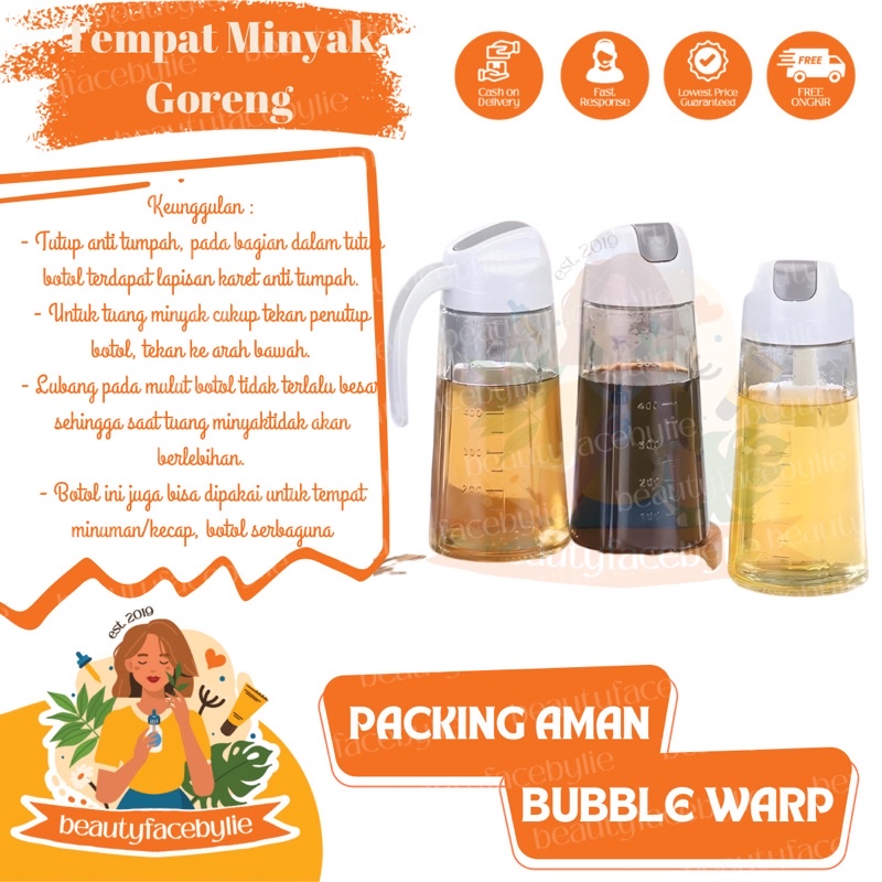 Jual Botol Minyak Ml Kaca Tempat Minyak Ml Anti Tumpah Botol Kaca Minyak Dapur Oil