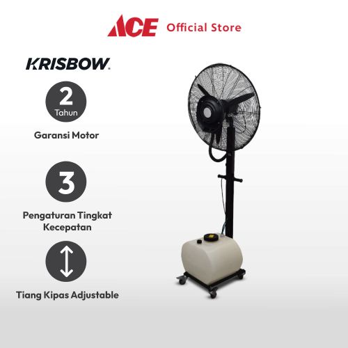 Jual Ace Krisbow 30 Inci Kipas Angin Uap 60 Ltr - Hitam Standing Misty ...