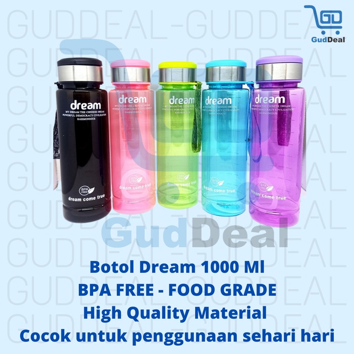 Jual Botol Dream 1000 Ml Botol Minum Jumbo Sporty 1 Liter Shopee Indonesia 