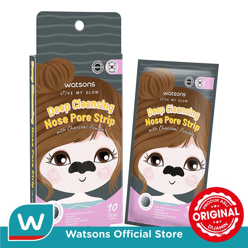 Jual WATSONS Deep Cleansing Nose Pore Strip Charcoal 10S Shopee Indonesia