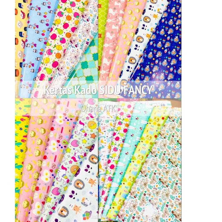 Jual IAN918 Kertas kado Kiky / kertas kado sinar dunia sidu / kertas ...