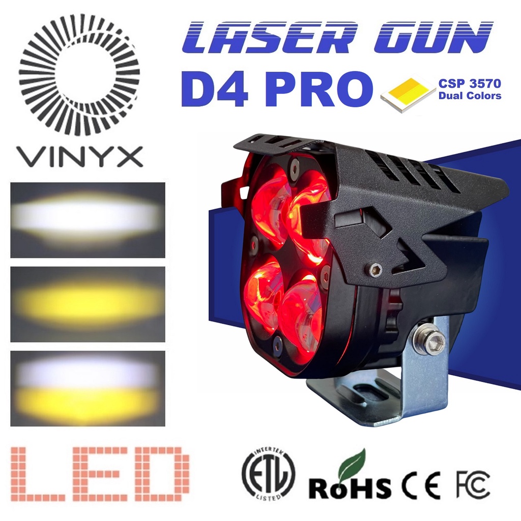 Jual Lampu Tembak Sorot Laser Gun LED VINYX D4 Pro Demon Devil Eye ...