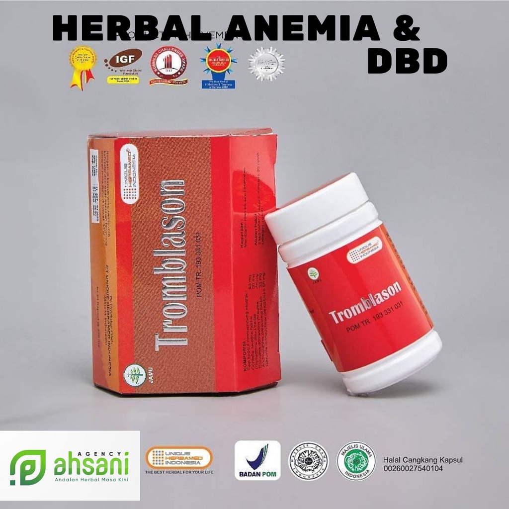 Jual Tromblason Herbamed Herbal Untuk Anemia Demam Berdarah And Darah