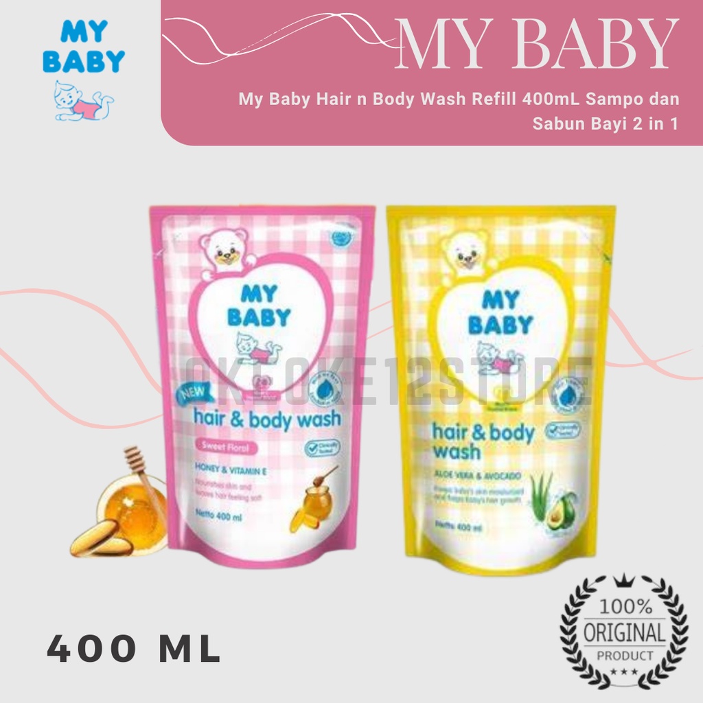 Jual MY Baby HAIR&BODY WASH ISI ULANG 400ML (Ed 2025) | Shopee Indonesia