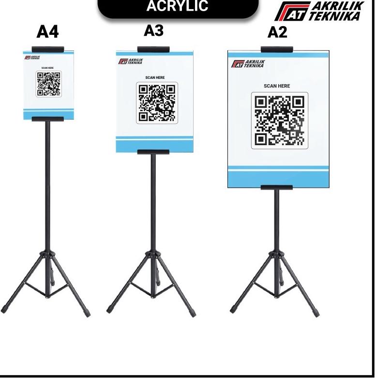 Jual PUR381 TRIPOD STAND / BANNER DISPLAY / TIANG IKLAN BARCODE DISPLAY ...