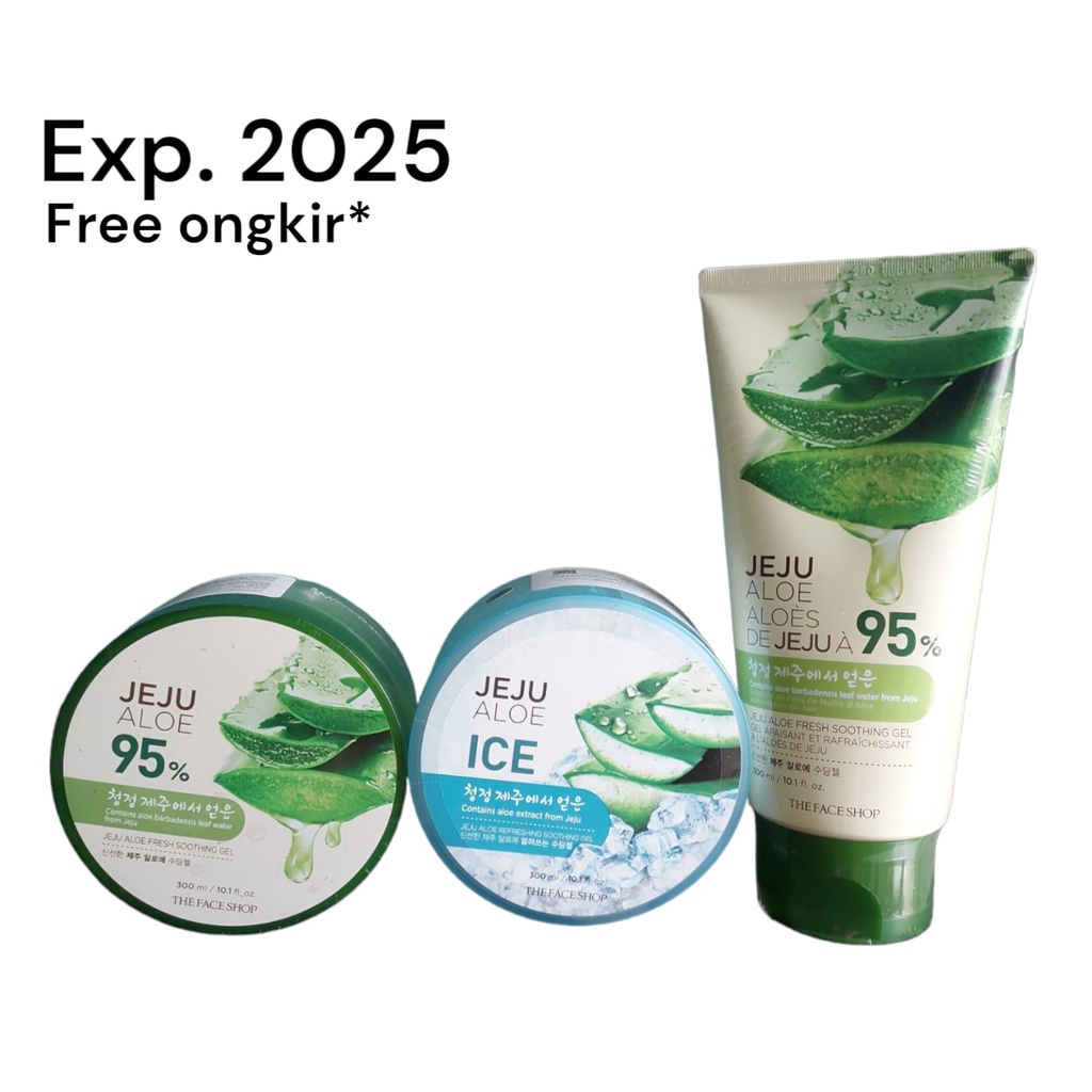 Jual The Face Shop Jeju Aloe Vera / Ice Soothing Gel 300ml Shopee