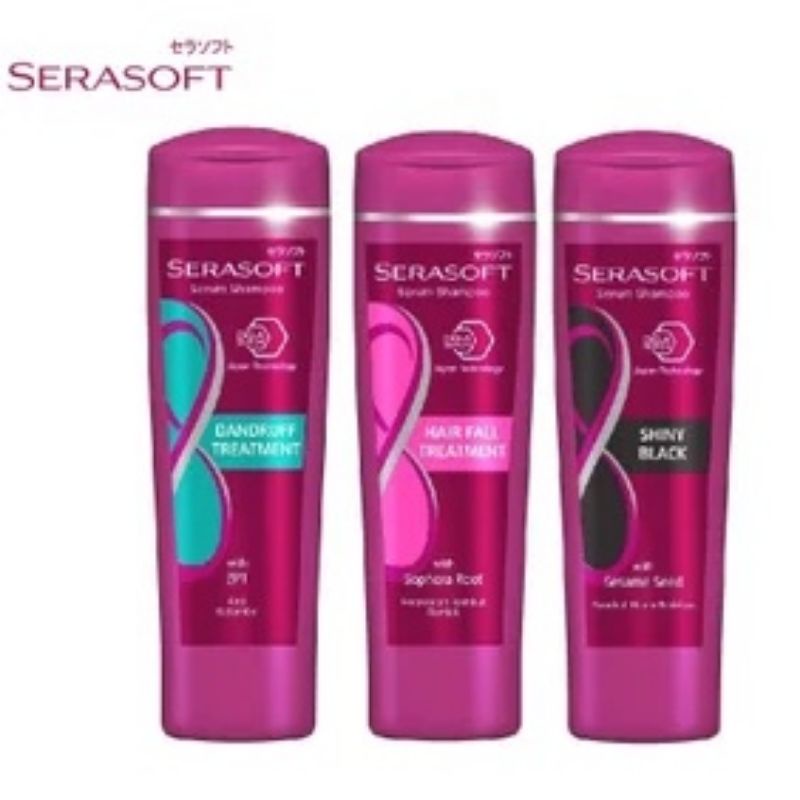 Jual SHAMPOO SERASOFT Hair Fall & Dandruff Treatment 340 ml Serum ...