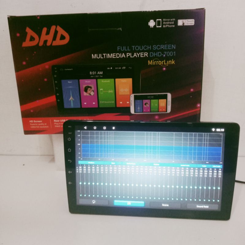 Jual Head unit dhd Android 9 inch Dhd 7001 model terbaru ram 1/32 ...