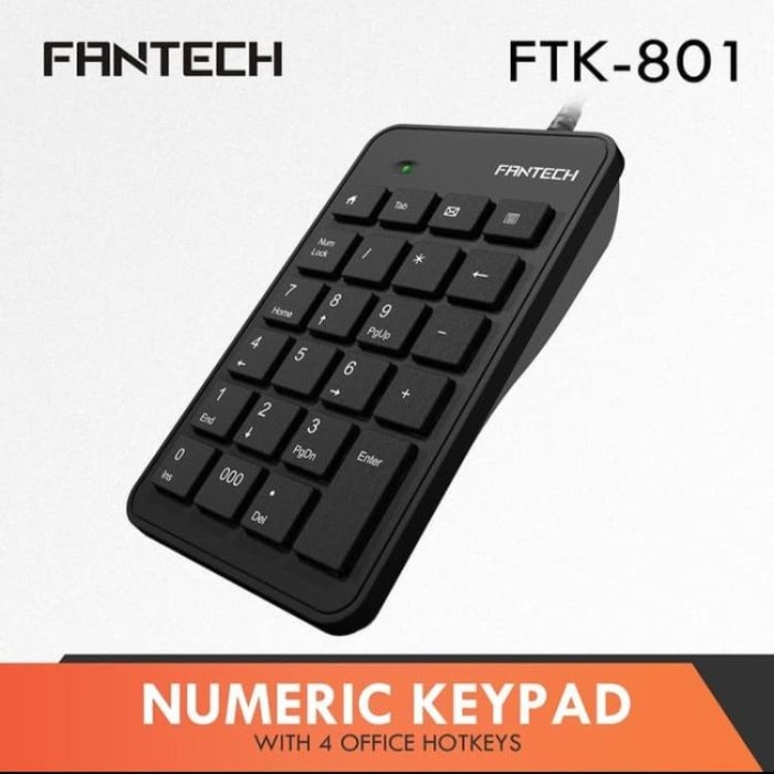Jual Kpa Keyboard Numeric / Keyboard Angka Usb Fantech Ftk-801 | Shopee ...