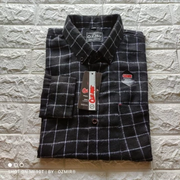 Flannel Lengan Panjang Casual Pria