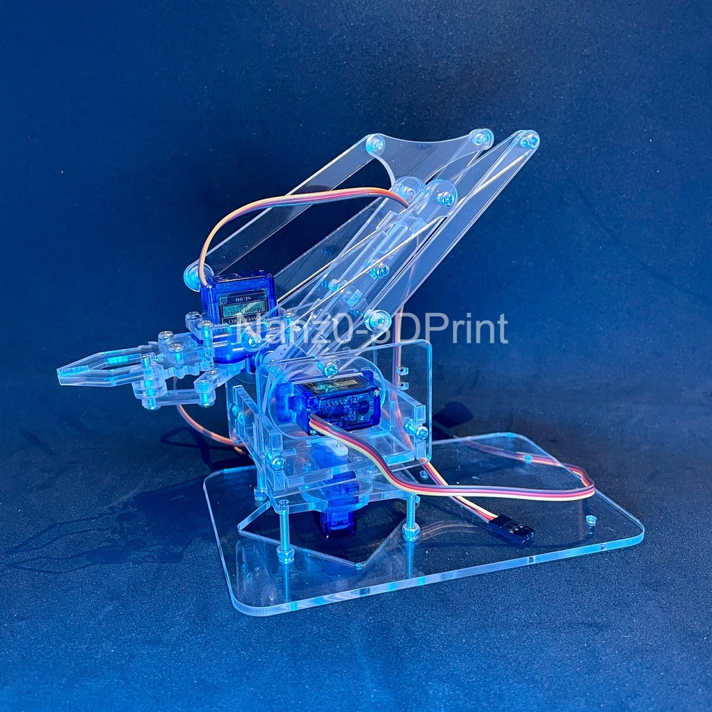 Jual Kit Arm Robot 4DOF Lengan Gripper RC + Servo Arduino SG90 Akrilik ...