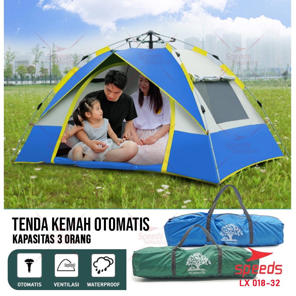 Jual Speeds Tenda Camping Lipat Manual Tenda Gunung Portable Waterproof Untuk Orang