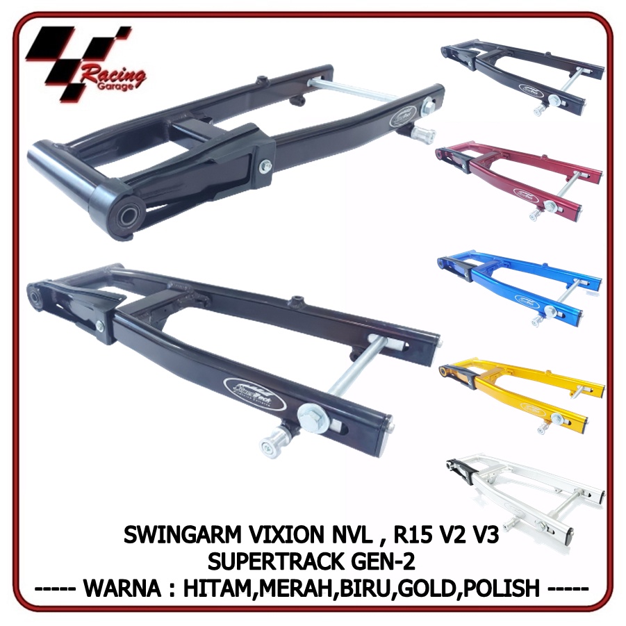 Jual SWINGARM VIXION NVL NVA R15 V3 V2 DOUBLE DISK SWING ARM SUPERTRACK