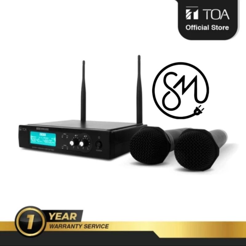 Jual TOA ZWT502HAS Wireless Microphone 2ch handheld ZWT502HAS Mic