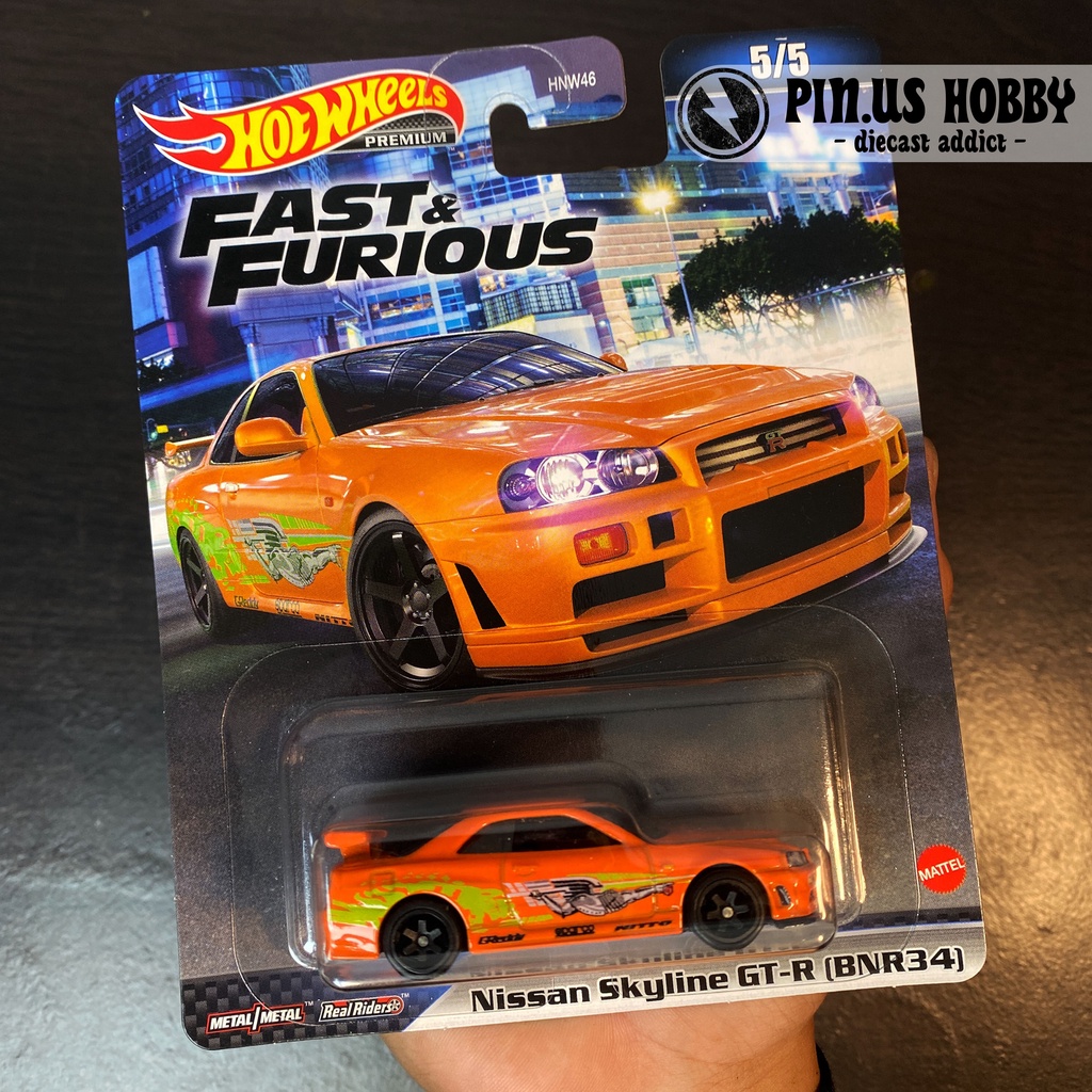 Jual Hot Wheels Premium Fast And Furious Nissan Skyline Gtr Bnr34 Orange Orens Fast And