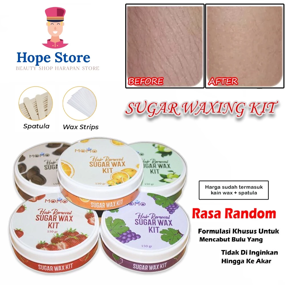 HOPE STORE - SUGAR WAX WAXING KIT / PENGHILANG BULU RAMBUT KETIAK KAKI TANGAN PERMANEN RANDOM | AutoStock