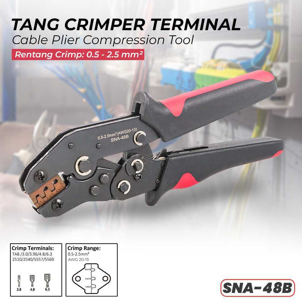 Jual GRSO Tang Crimper Terminal Cable Plier Compression Tool SIN4NE ...