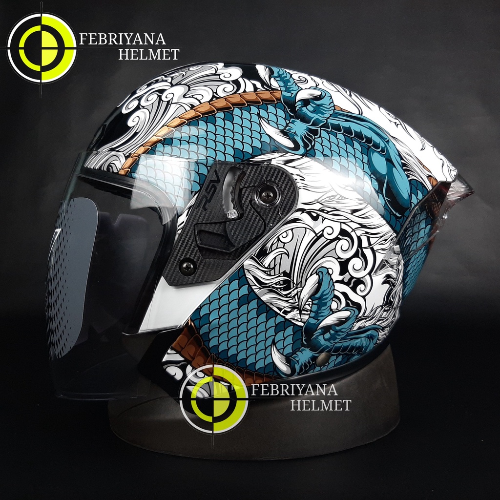 Jual HELM RSV NEW WINDTAIL RYUJIN HALF FACE LIMITED EDITION | Shopee ...