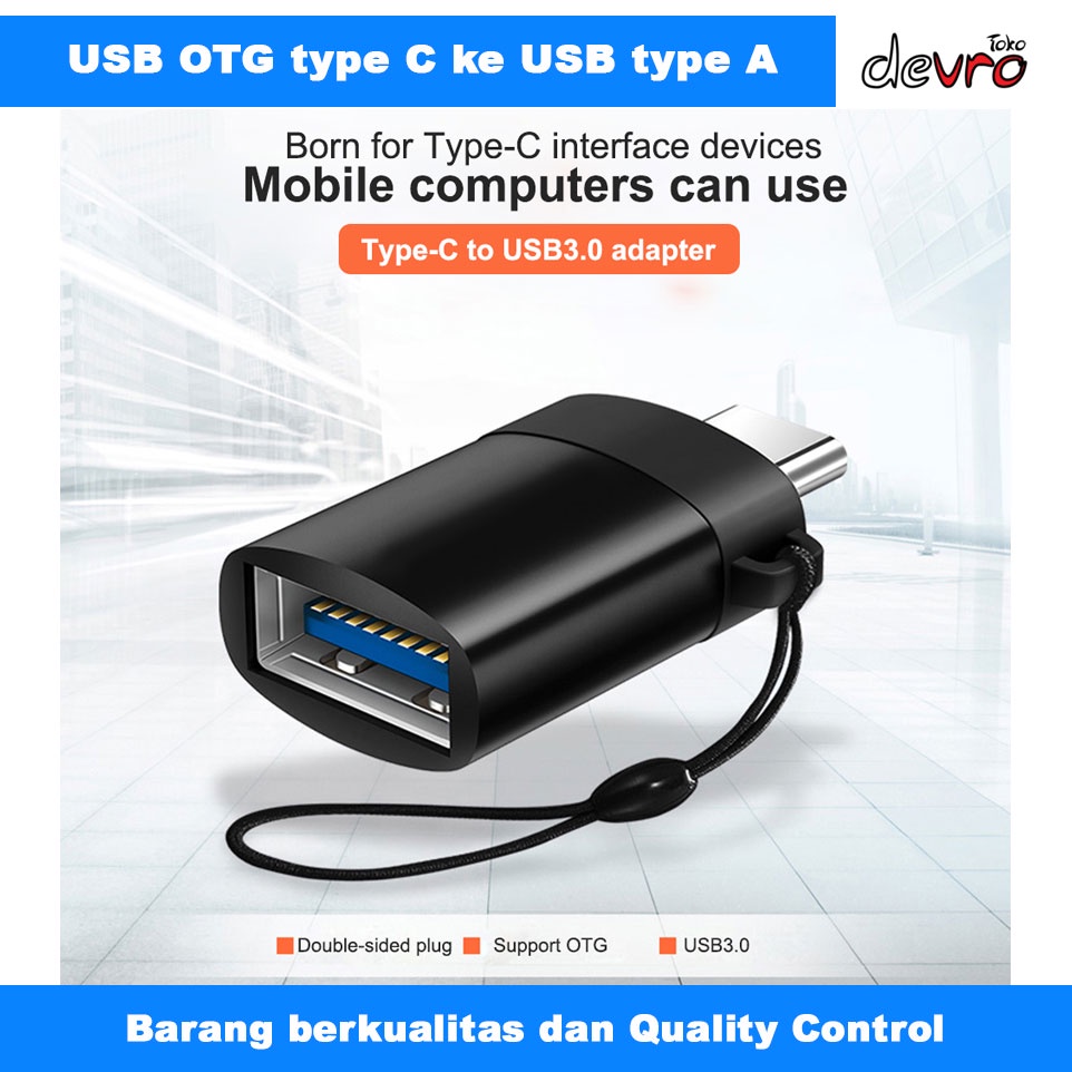 Jual USB Female To USB Type C OTG Adapter US154 USB Type C Ke USB