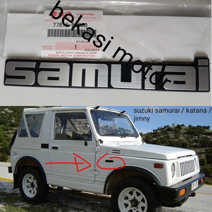 Jual Logo Emblem Samurai Original Suzuki Bisa Katana / Jimny Murah