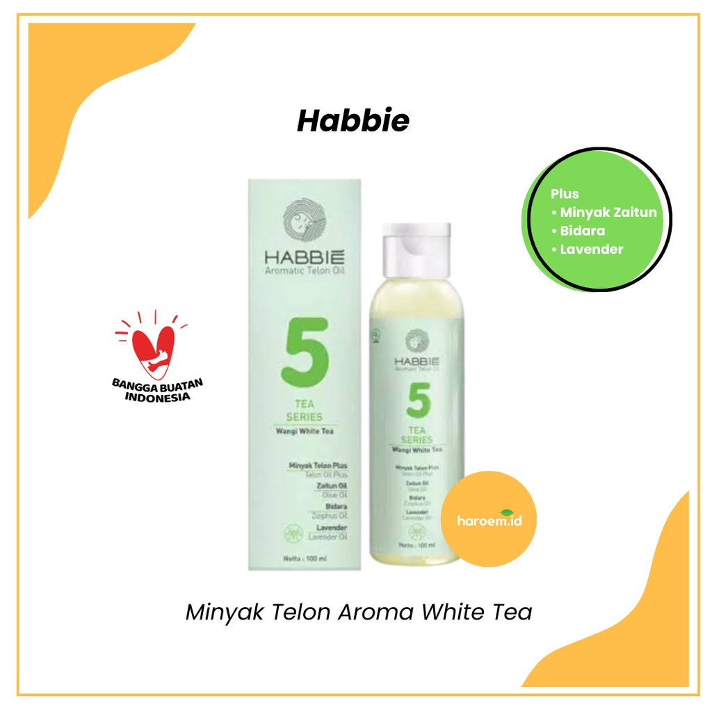 Jual Habbie Minyak Telon Aroma White Tea - No. 5 | Shopee Indonesia
