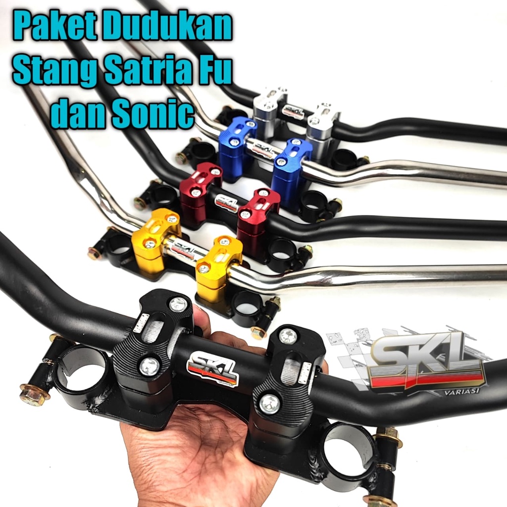 Jual Stang Rzr Satria Fu old Injeksi dan Sonic Plus Breket Dudukan Stir ...