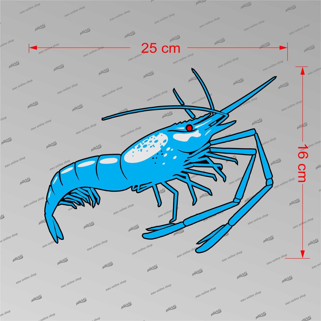 Jual Sticker Udang Galah | Shopee Indonesia