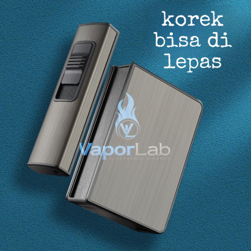 Jual kotak box tempat rkk plus korek focus 20 batang metal cig case ...