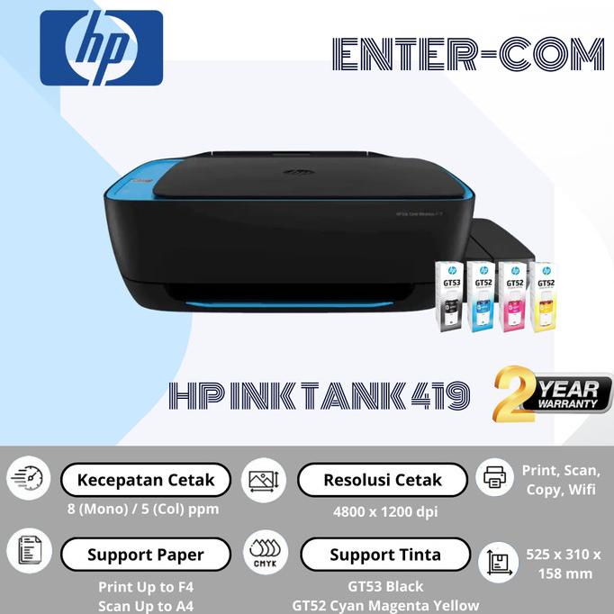 Jual Printer HP Ink Tank Wireless 419 | Shopee Indonesia