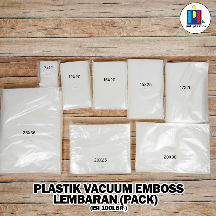 Jual Plastik Vacuum Vacum Sealer Makanan Plastik Vakum Pack Isi Pcs Shopee Indonesia