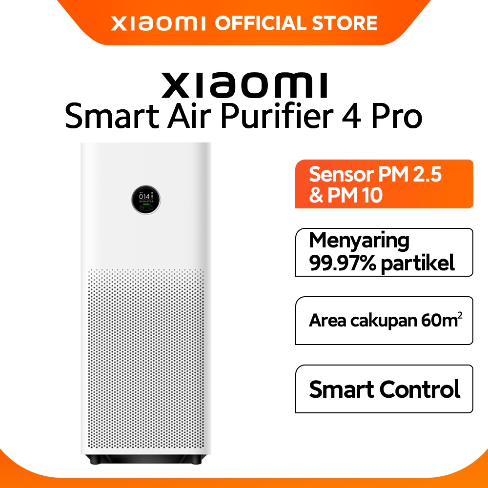 Jual Official Xiaomi Smart Air Purifier 4 Pro Layar OLED Three-in-one ...