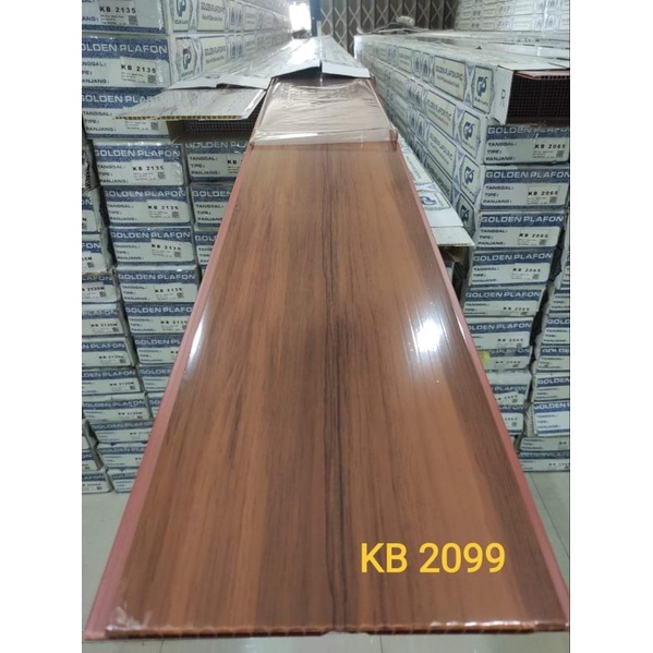 Jual Plafon Pvc kayu Nat | Golden KB 2099 | Golden Plafon | plafon pvc
