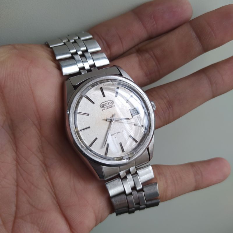 Jual Jam Tangan Vintage Jadul Kuno Oct0 Swiss Automatic Lawas Original Shopee Indonesia