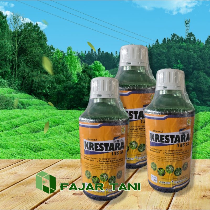 Jual Herbisida Kontak Krestara 135sl 1 Liter Racun Rumput Liar Shopee