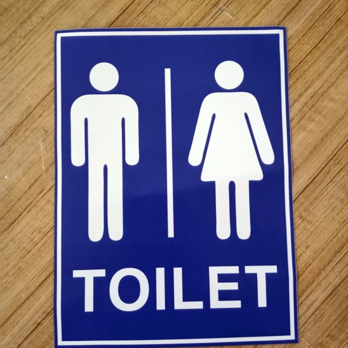 Jual Stiker Logo Toilet Wanita Pria Sticker Rambu Toilet Wanita Pria