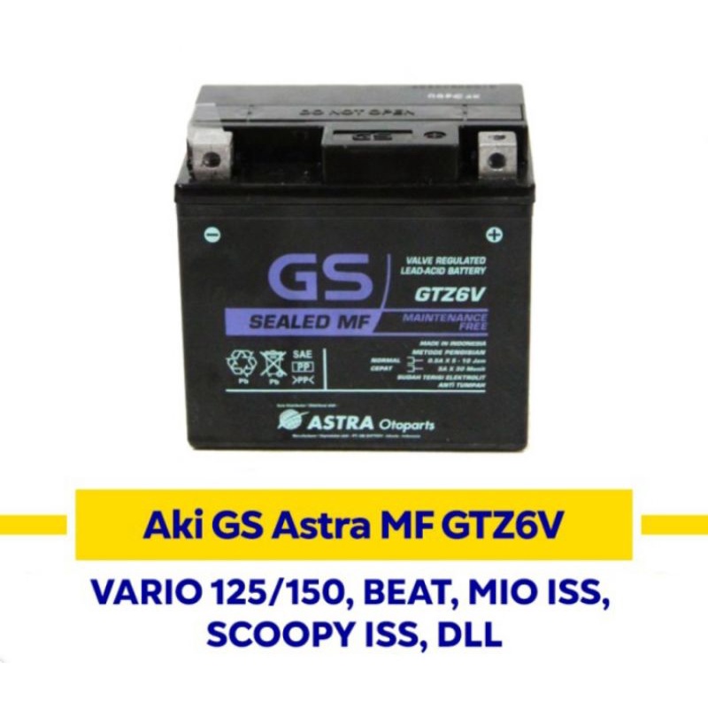 Jual [Di Jamin Asli] Aki Vario 125/ Vario 150/ Satria Fu/ GS ASTRA