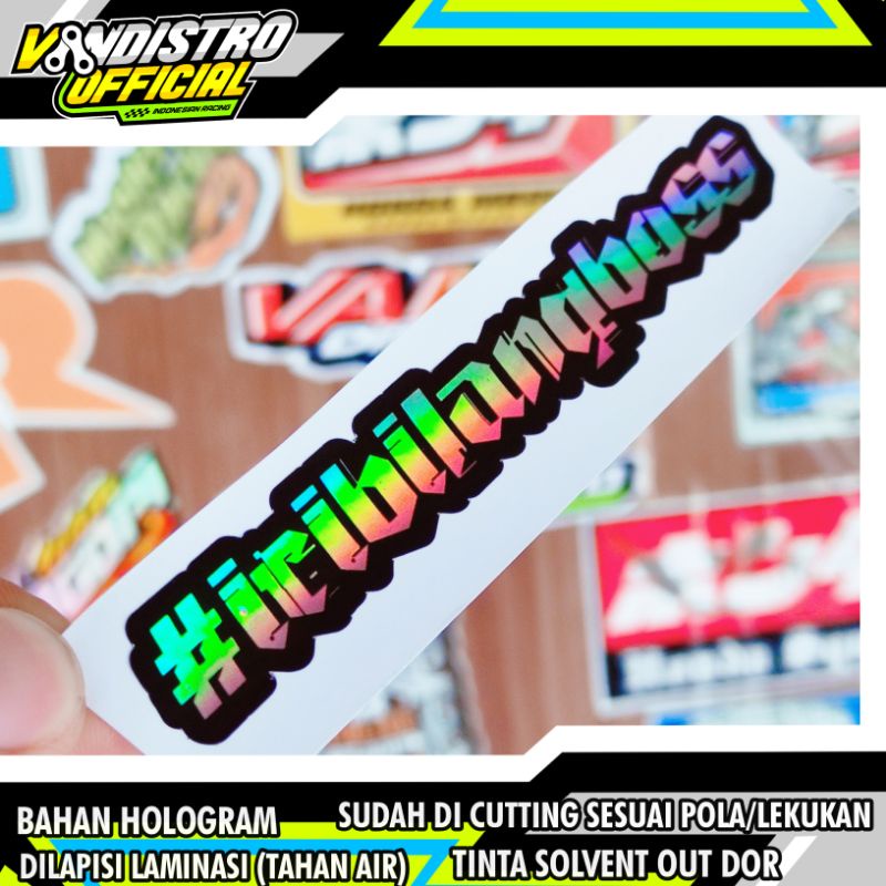 Jual Stiker Iri Bilang Bos Shopee Indonesia