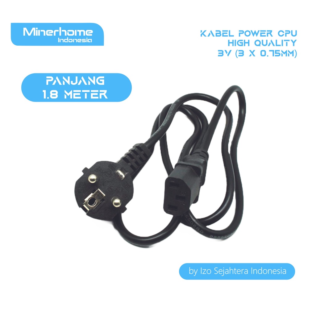 Jual Kabel Power CPU PSU Monitor 3v 3x0.75mm High Quality | Shopee ...